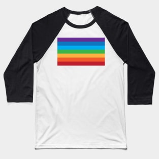 Pretty Simple Rainbow Pattern Baseball T-Shirt